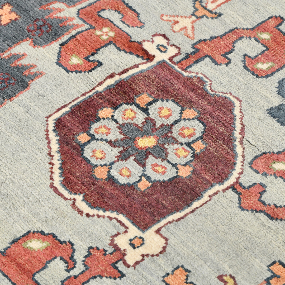 Amer Antiquity ANQ-15 Sky Blue / Denim area rug - close-up view