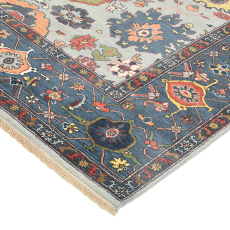 Amer Antiquity ANQ-15 Sky Blue / Denim area rug - corner view