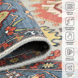 Amer Antiquity ANQ-15 Sky Blue / Denim area rug - infographic view