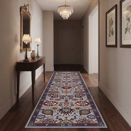 Amer Antiquity ANQ-15 Sky Blue / Denim area rug - lifestyle view
