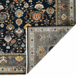 Amer Antiquity ANQ-16 Navy Blue area rug - back view