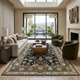 Amer Antiquity ANQ-16 Navy Blue area rug - lifestyle view