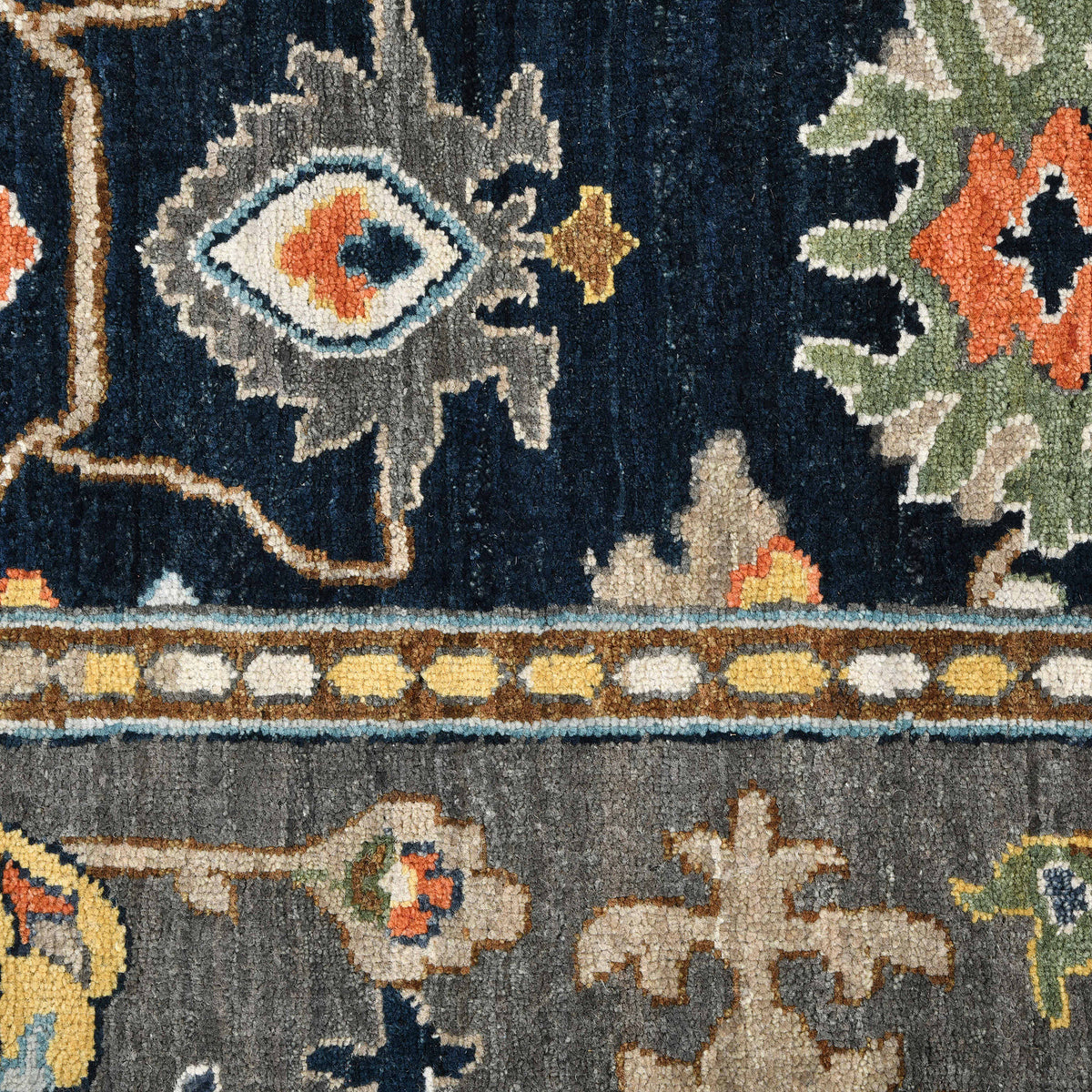 Amer Antiquity ANQ-16 Navy Blue area rug - color swatch view