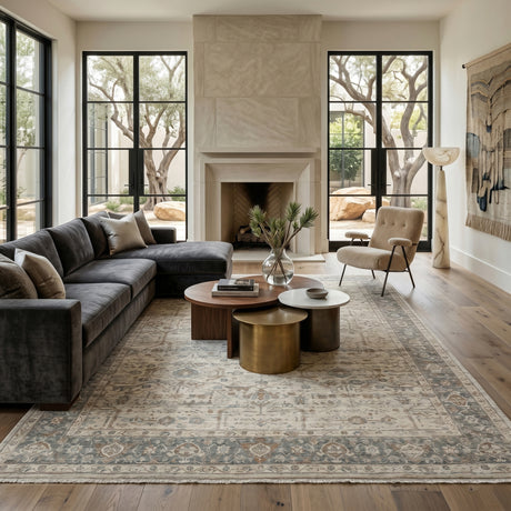 Amer Antiquity ANQ-53 Ivory area rug - lifestyle view