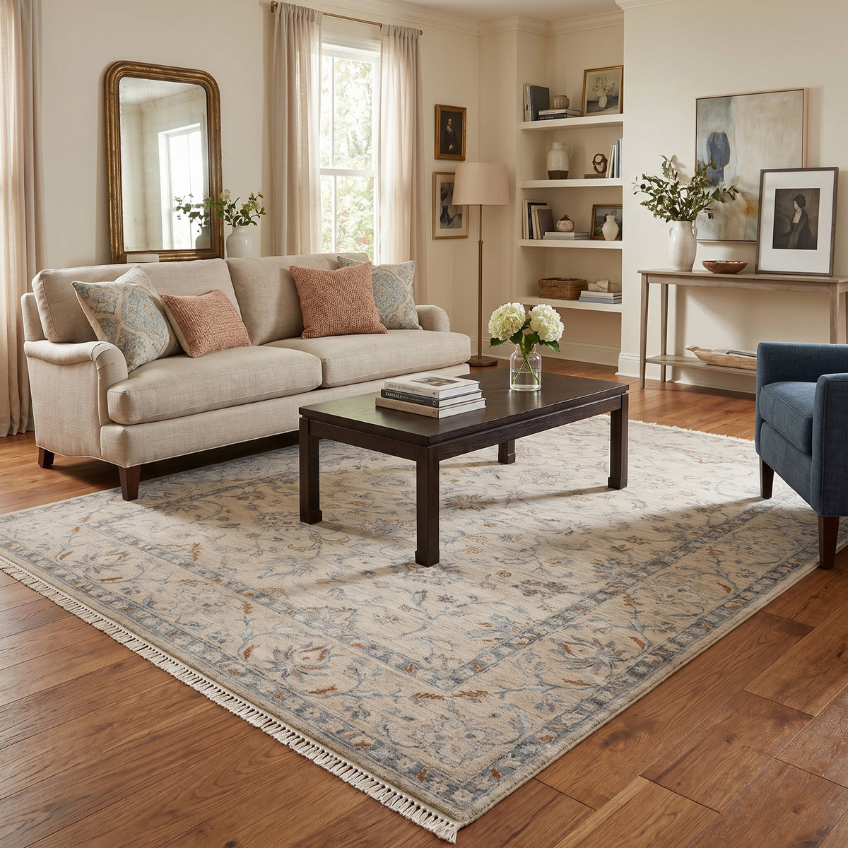 Amer Aurai ARA-22 Ivory area rug - lifestyle view