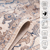 Amer Arcadia ARC-1 Ivory area rug - infographic view