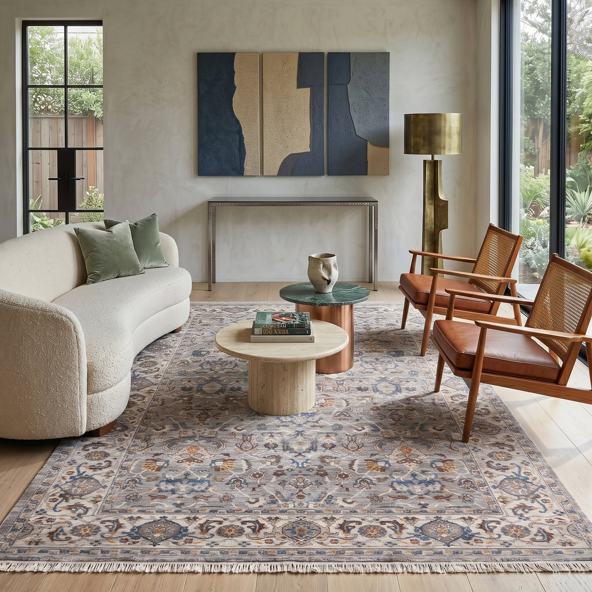 Amer Arcadia ARC-2 Gray / Ivory area rug - lifestyle view