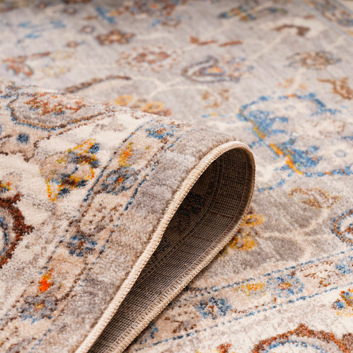Amer Arcadia ARC-2 Gray / Ivory area rug - rolled view