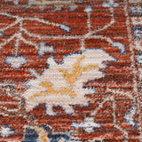 Amer Arcadia ARC-3 Red / Navy area rug - close-up view