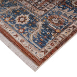 Amer Arcadia ARC-3 Red / Navy area rug - corner view