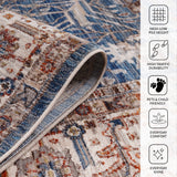 Amer Arcadia ARC-5 Navy Blue / Ivory area rug - infographic view
