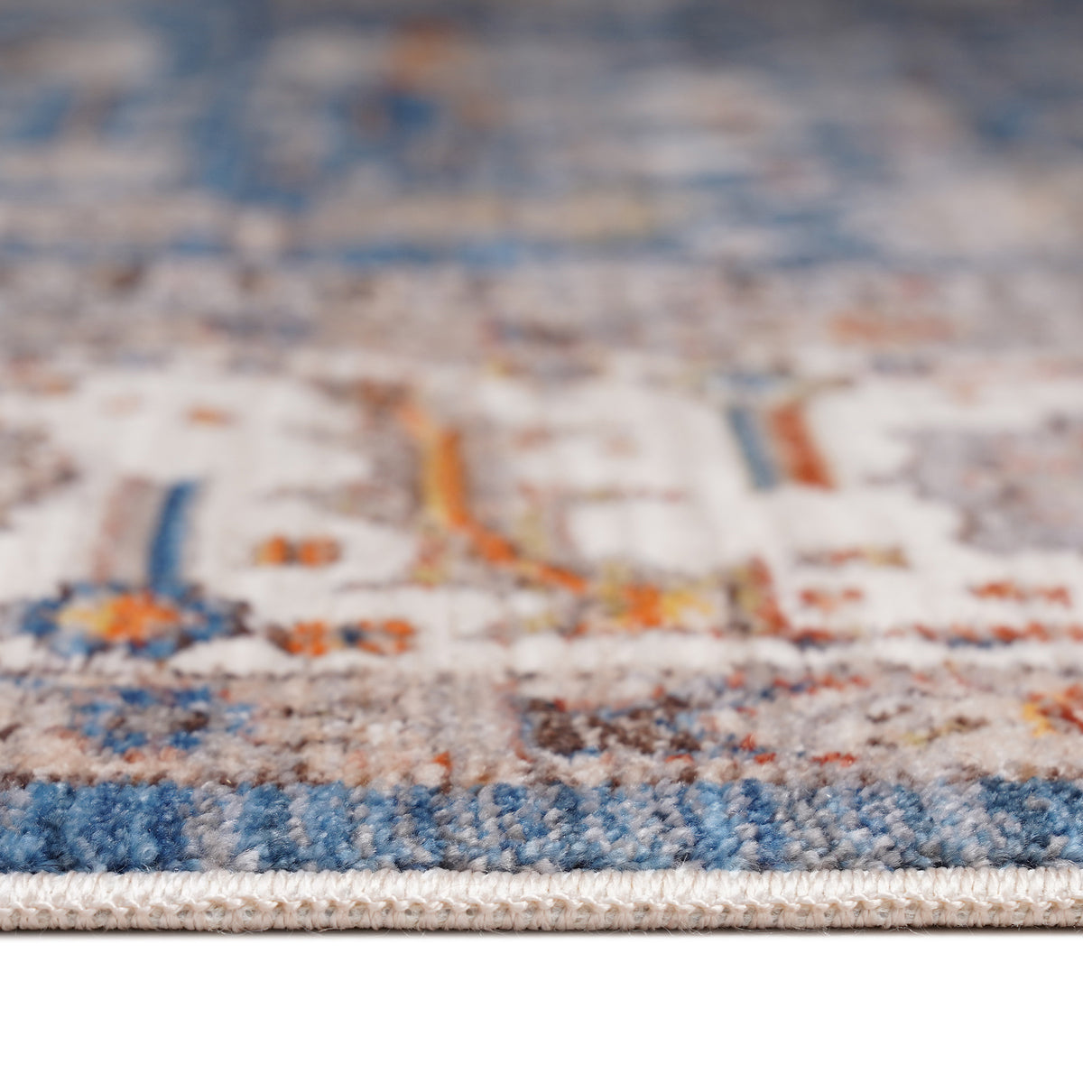 Amer Arcadia ARC-5 Navy Blue / Ivory area rug - profile view