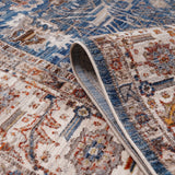 Amer Arcadia ARC-5 Navy Blue / Ivory area rug - rolled view