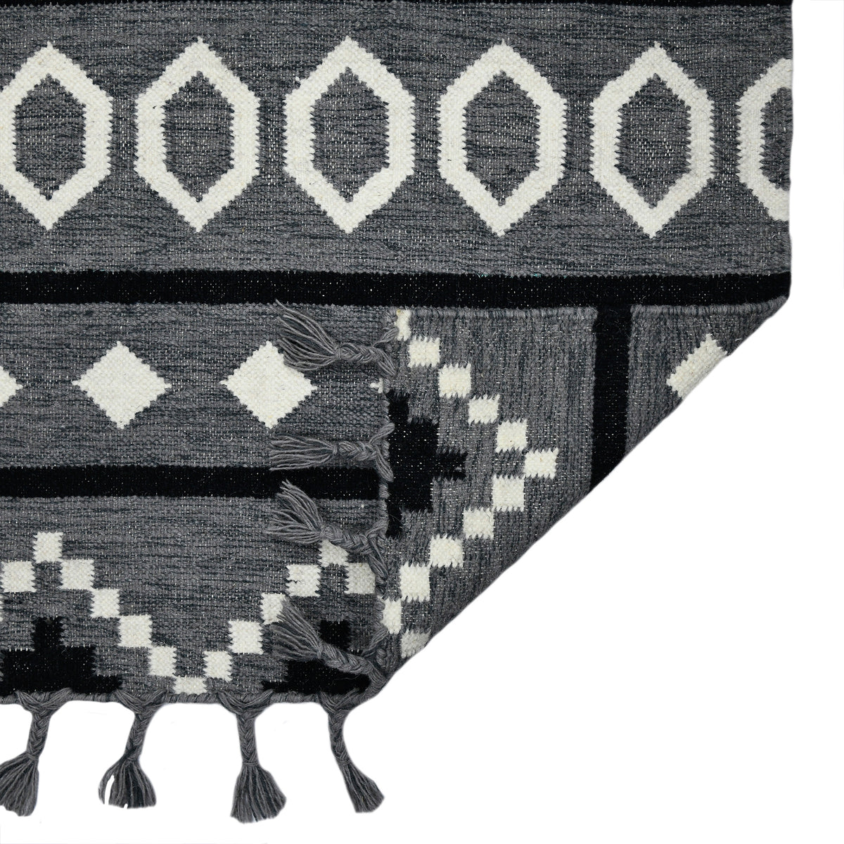 Amer Artifacts ARI-1 Gray area rug - back view