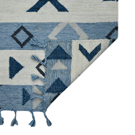 Amer Artifacts ARI-14 Sky Blue area rug - back view