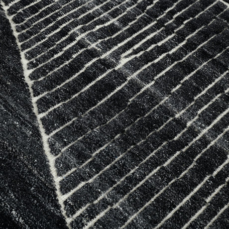 Amer Arlington ARL-1 Charcoal area rug - close-up view