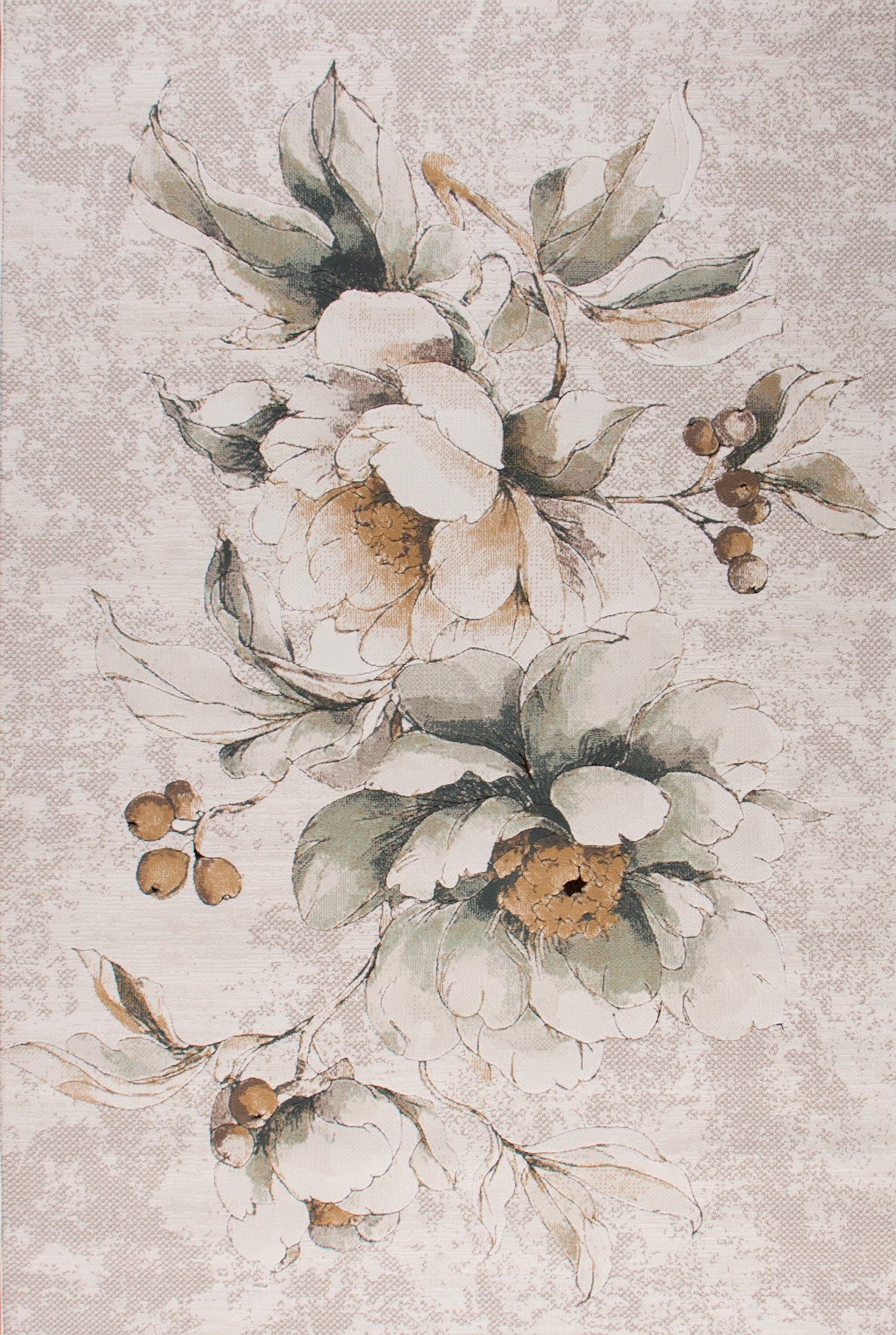Dynamic Rugs Aspire 11360 Power Loomed Contemporary Cream/Sage/Multi Rug