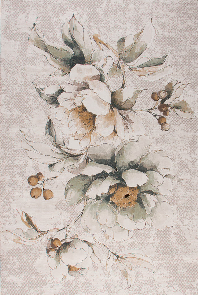 Dynamic Rugs Aspire 11360 Power Loomed Contemporary Cream/Sage/Multi Rug