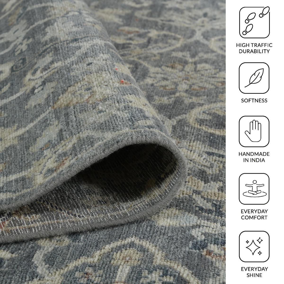 Amer Athens ATH-5 Iron area rug - infographic view
