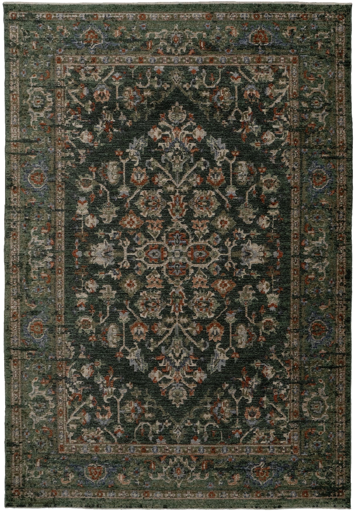 Dynamic Rugs Atlanta 11750 Power Loomed Traditional Navy/Multi Rug