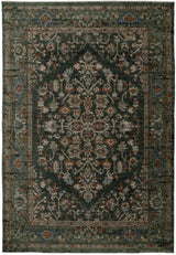 Dynamic Rugs Atlanta 11750 Power Loomed Traditional Navy/Multi Rug