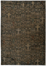 Dynamic Rugs Atlanta 11760 Power Loomed Traditional Black/Ivory/Multi Rug