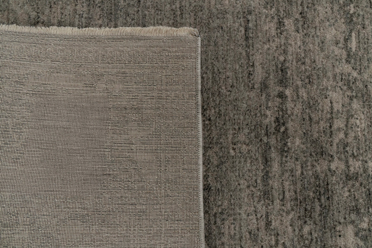 Dynamic Rugs Atmos 11980 Power Loomed Traditional Grey/Dark Grey Rug