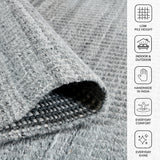 Amer Atlantic ATN-1 Dolphin Gray area rug - infographic view