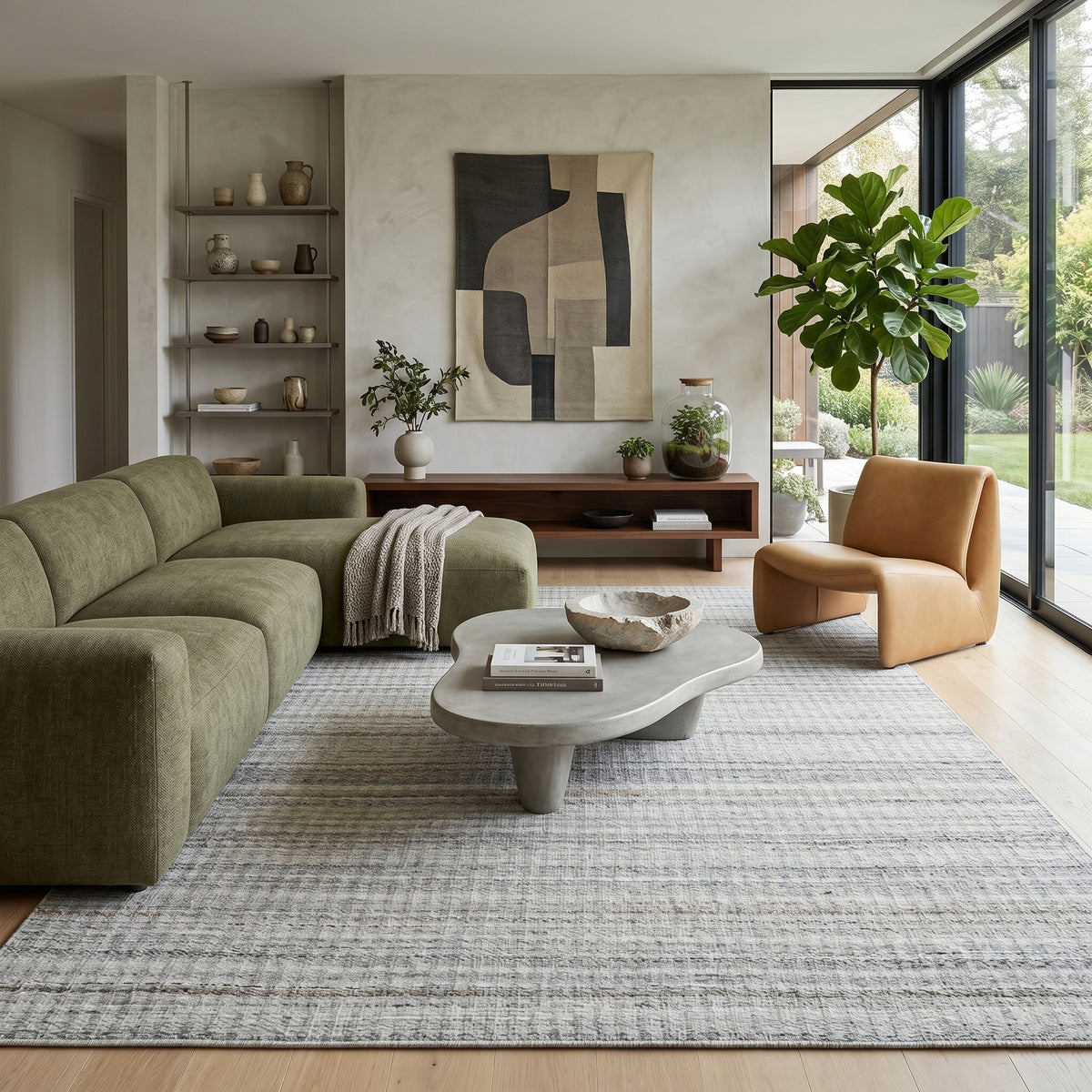 Amer Atlantic ATN-2 Dove area rug - lifestyle view