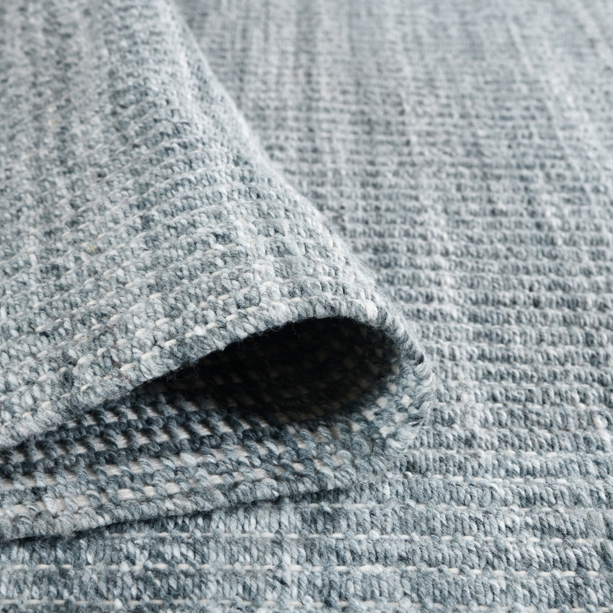 Amer Atlantic ATN-3 Metallic Gray / Light Grey area rug - rolled view