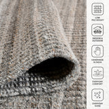 Amer Atlantic ATN-6 Brown area rug - infographic view