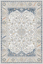 Dynamic Rugs Authentic 18782 Power Loomed Traditional Ivory/Navy Rug