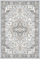 Dynamic Rugs Authentic 18787 Power Loomed Traditional Ivory/Grey/Beige Rug