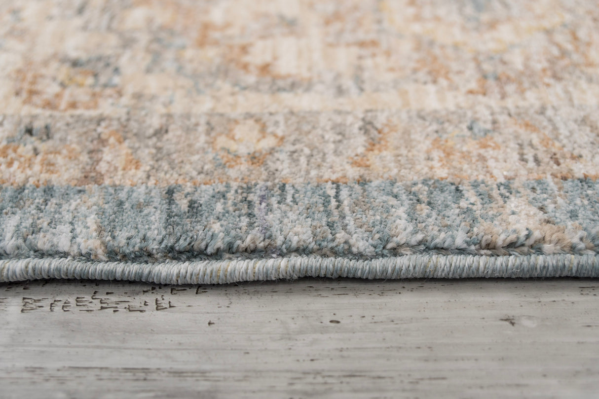 Dynamic Rugs Autumn 10920 Power Loomed Traditional Blue/Beige Rug
