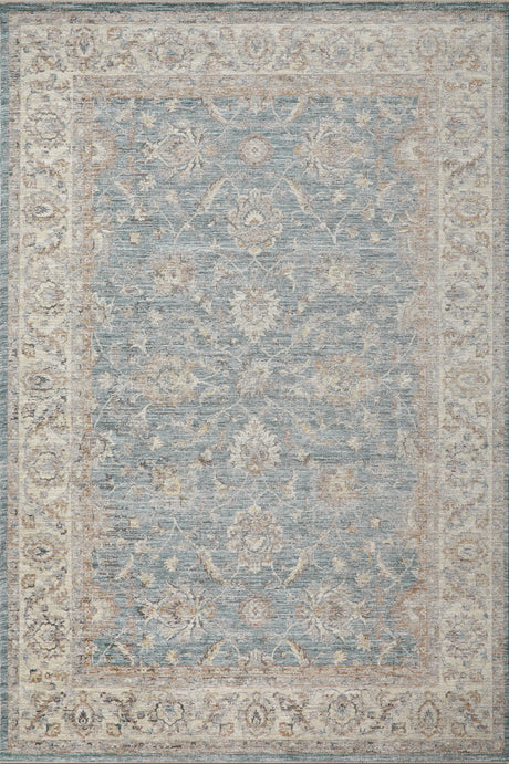 Dynamic Rugs Autumn 10920 Power Loomed Traditional Blue/Beige Rug