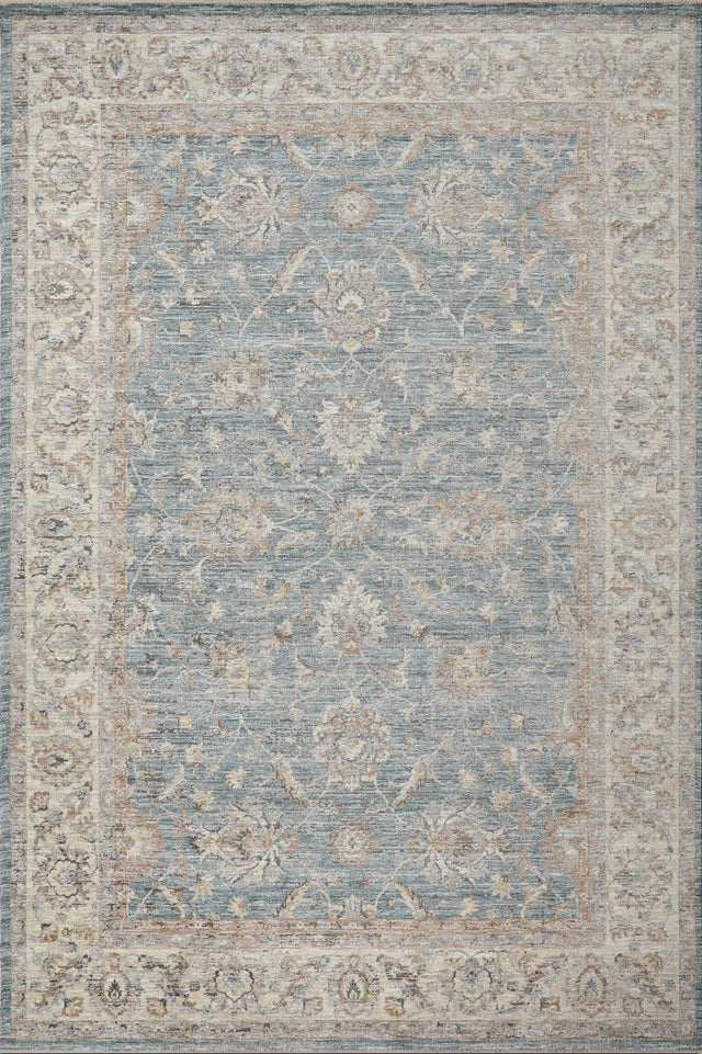 Dynamic Rugs Autumn 10920 Power Loomed Traditional Blue/Beige Rug