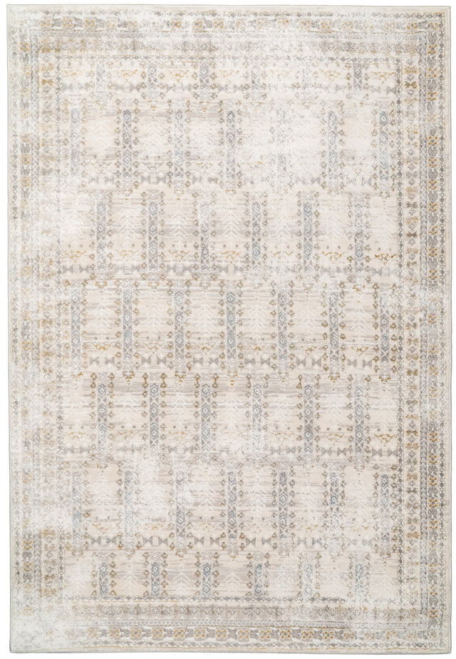 Dynamic Rugs Azure 12583 Power Loomed Transitional Ivory/Beige/Grey Rug