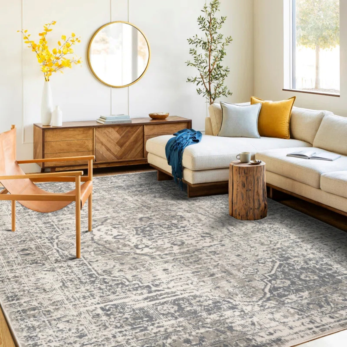 Amer Alpine ALP-4 Medium Gray area rug - lifestyle view