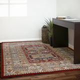 Dynamic Rugs Ancient Garden 57147 Red Rugs - room scene