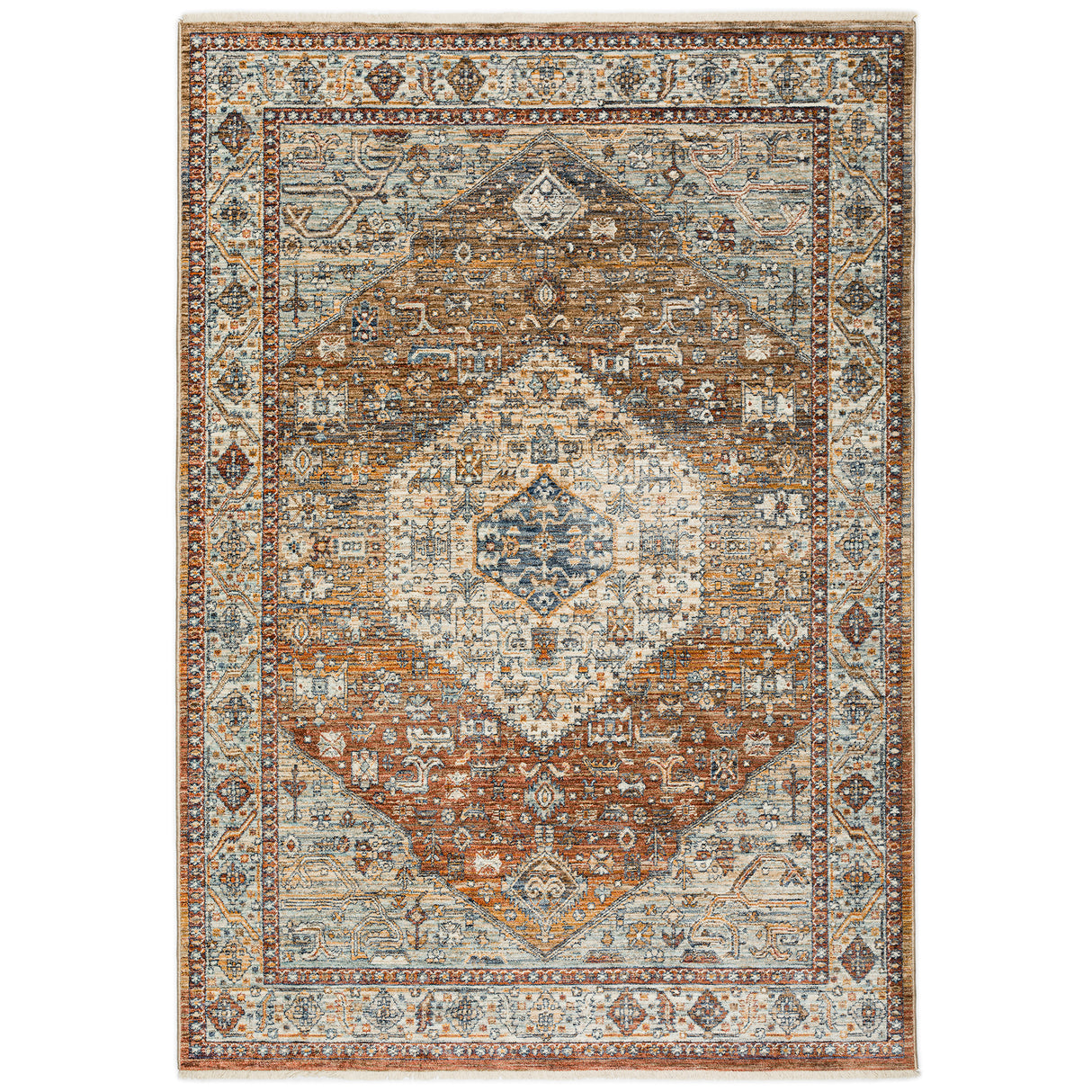 Dalyn Bergama BE1 Machine Made Traditional Red Rug