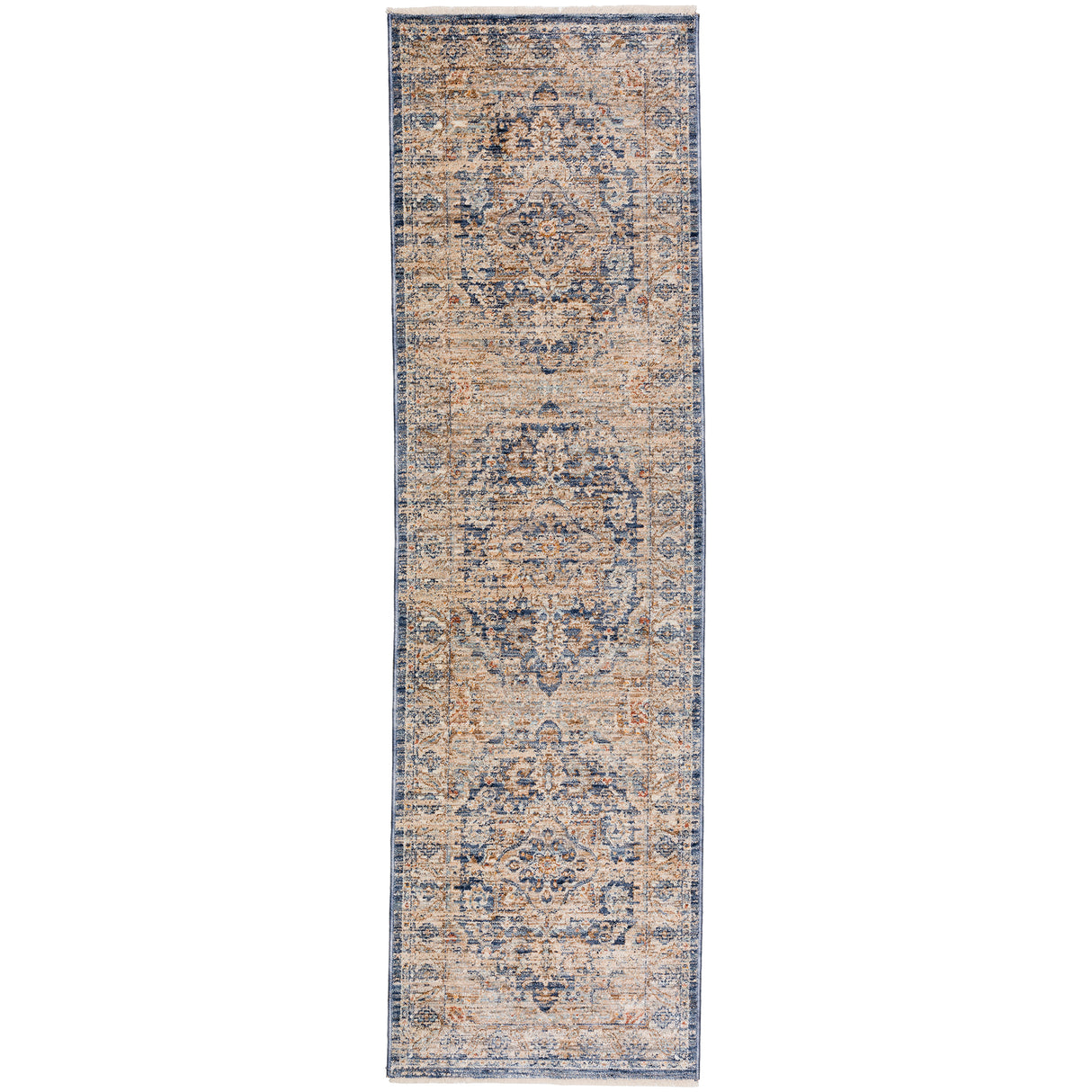 Dalyn Bergama BE3 Machine Made Traditional Blue Rug