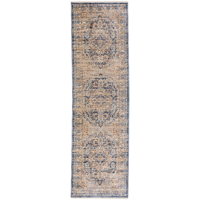 Dalyn Bergama BE3 Machine Made Traditional Blue Rug