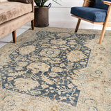 Dalyn Bergama BE8 Machine Made Traditional Blue Rug