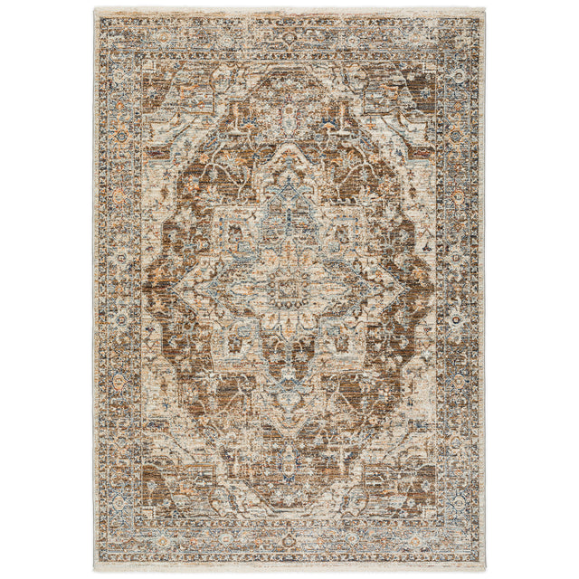 Dalyn Bergama BE9 Machine Made Traditional Brown Rug