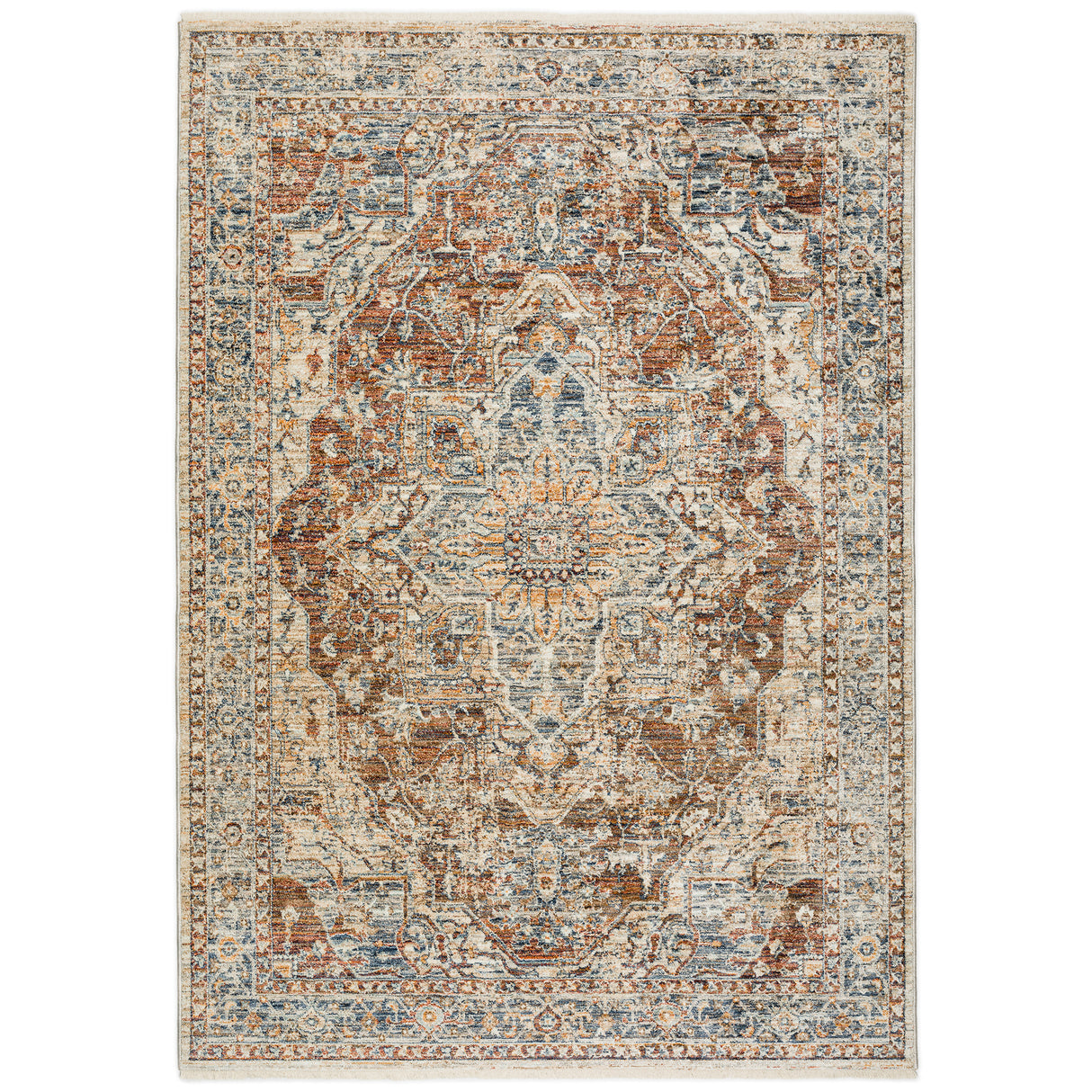 Dalyn Bergama BE9 Machine Made Traditional Red Rug