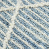 Amer Berlin BER-1 Blue / White area rug - close-up view