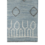 Amer Berlin BER-1 Blue / White area rug - corner view