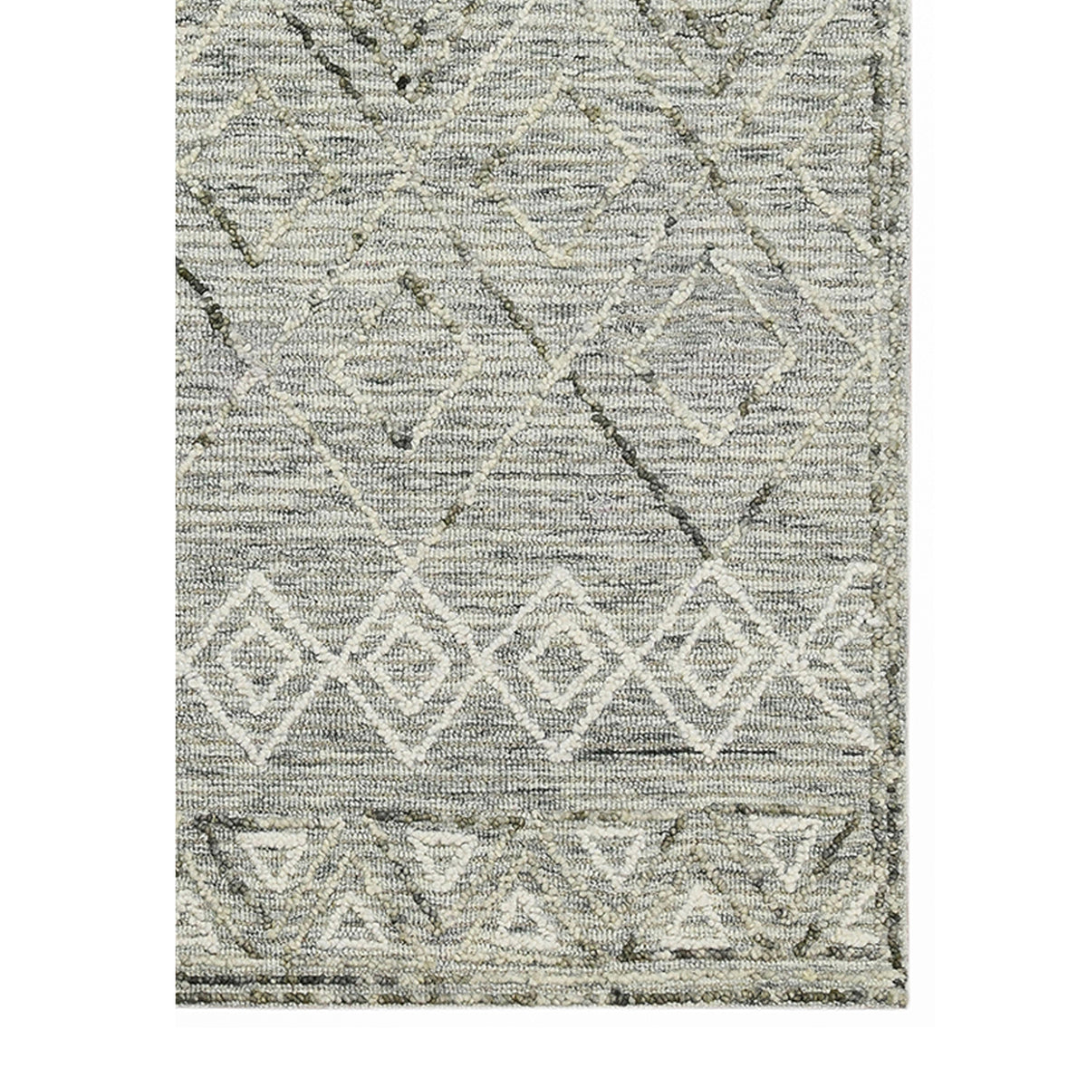 Amer Berlin BER-2 Gray area rug - corner view