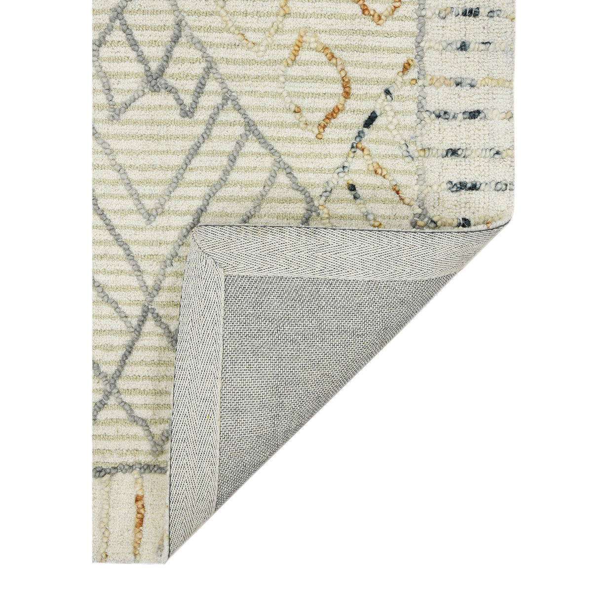 Amer Berlin BER-3 Ivory area rug - back view