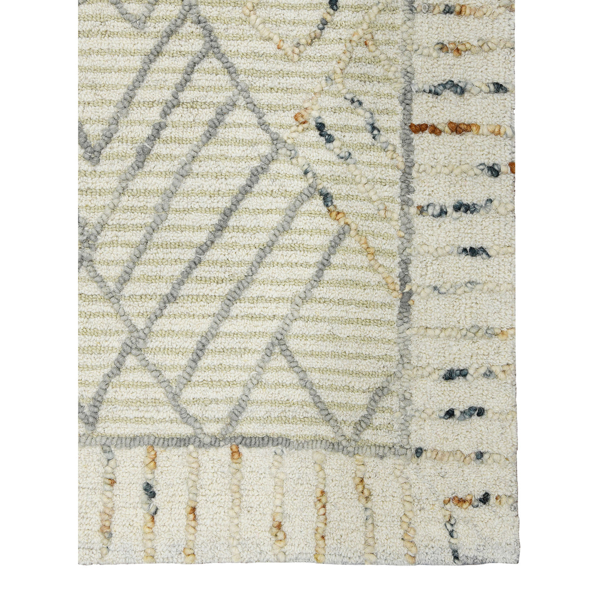 Amer Berlin BER-3 Ivory area rug - corner view